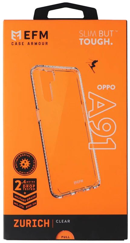 EFM Zurich Series Phone Case for Samsung Galaxy A91 - Clear by EFM - Refurbished - Brand New condition - US$8.78