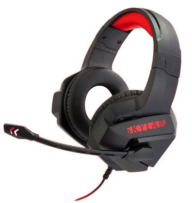 Egghead Skylab Over Ear Wired Gaming Headset - Black/Red by Egghead - Refurbished - Very Good condition - Image 2