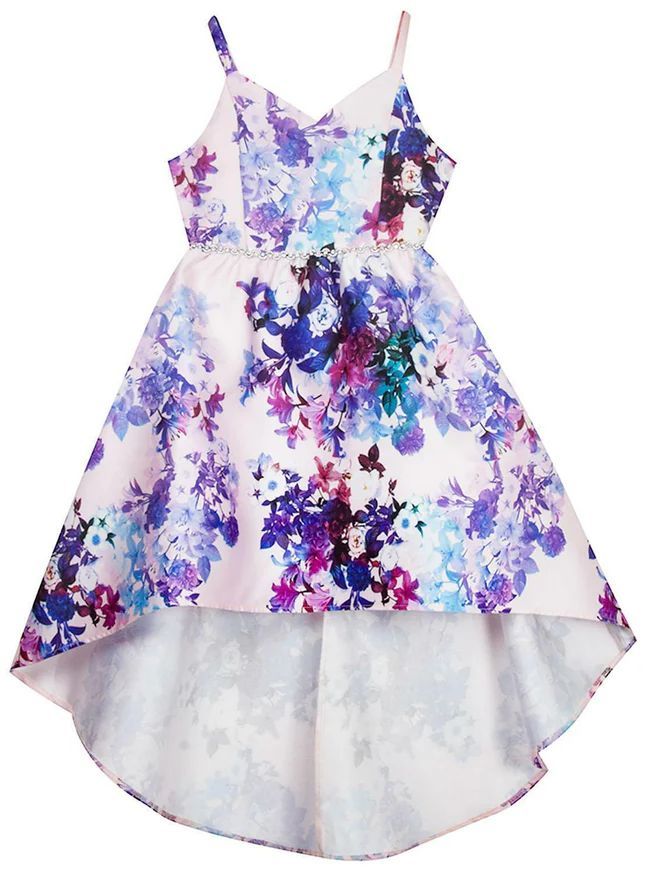 Emily Rose Girl's Floral High Low Dress 10 - Lilac by Emily Rose - Refurbished - Brand New condition - US$40.98