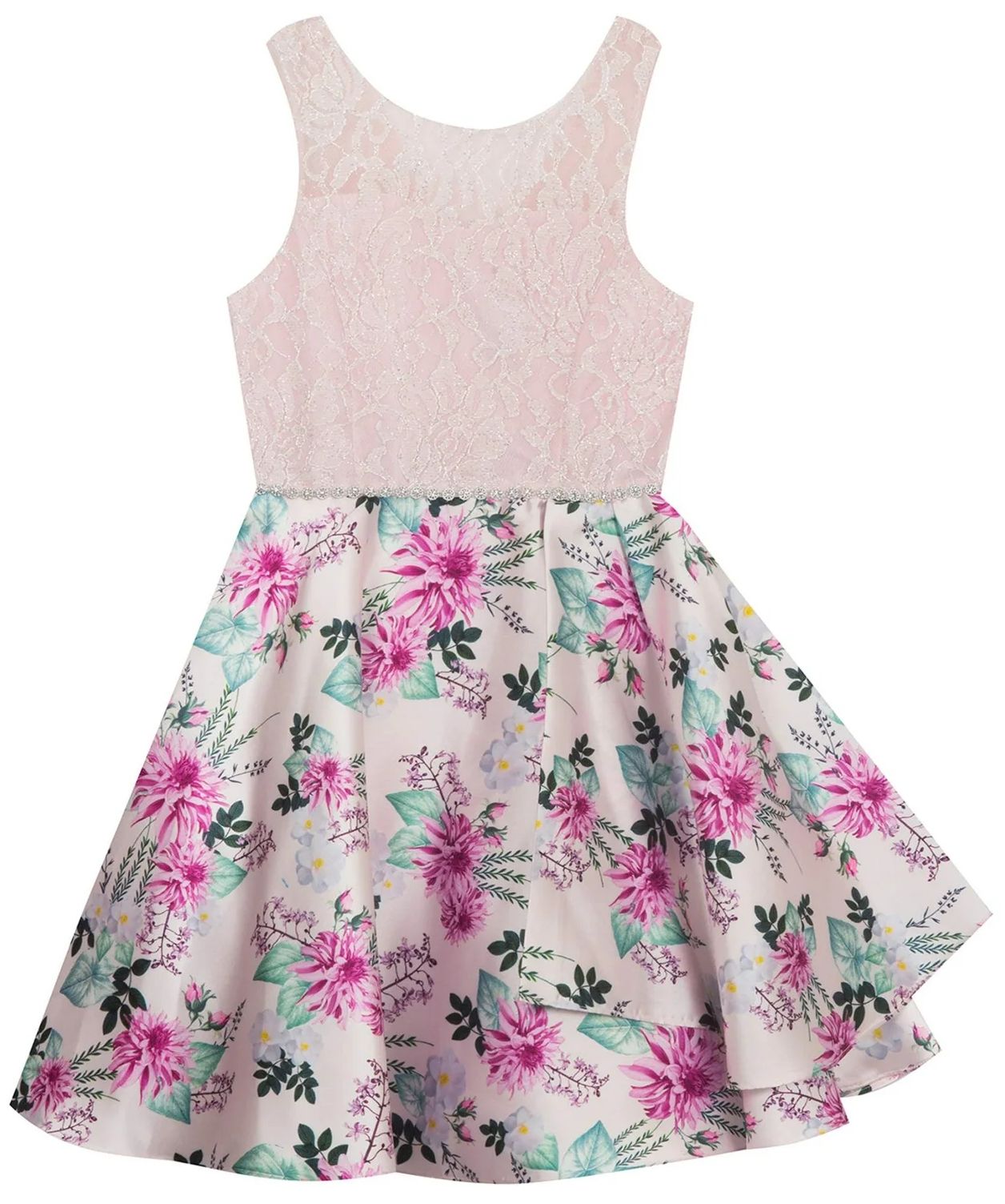 Emily Rose Girl's Floral High Low Dress 12 - Blush by Emily Rose - Refurbished - Brand New condition - US$40.98