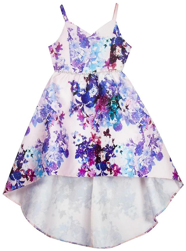 Emily Rose Girl's Floral High Low Dress 7 - Lilac by Emily Rose - Refurbished - Brand New condition - US$30.98