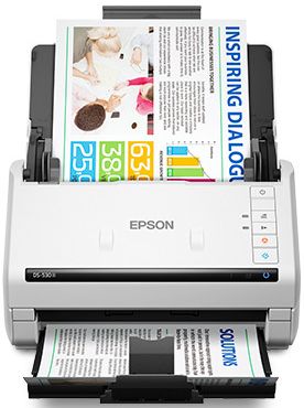 Epson DS-530 II Duplex 600 DPI 35PPM Document Scanner - White by Epson - Refurbished - Very Good condition - US$682.99