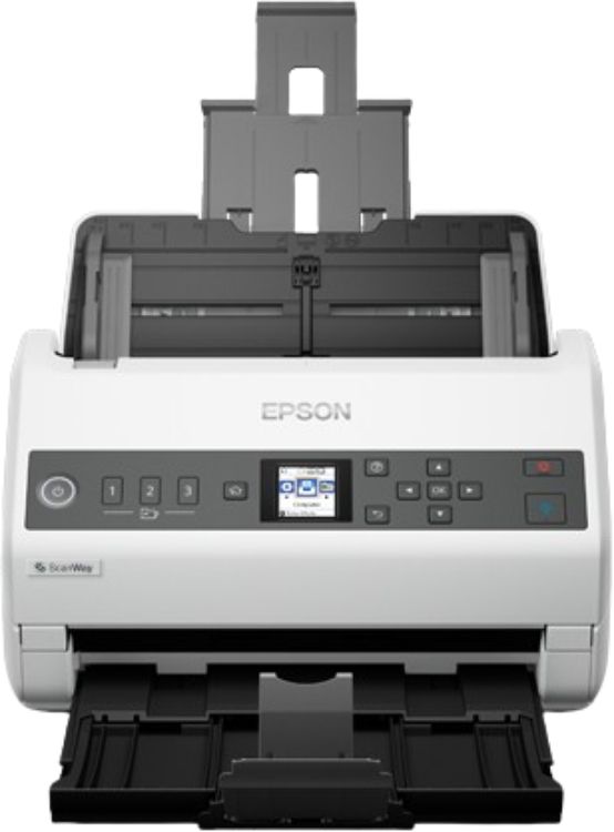 Epson DS-730N Network Color Document Scanner - White by Epson - Refurbished - Very Good condition