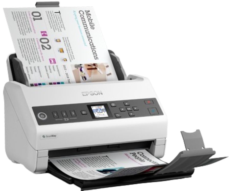 Epson DS-730N Network Color Document Scanner - White by Epson - Image 2