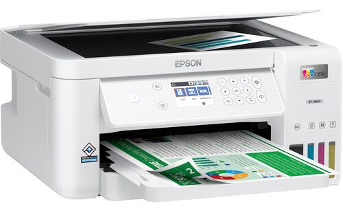 Epson EcoTank ET-3830 Wireless Color All-in-One Cartridge-Free Supertank Printer - White by Epson - Image 2