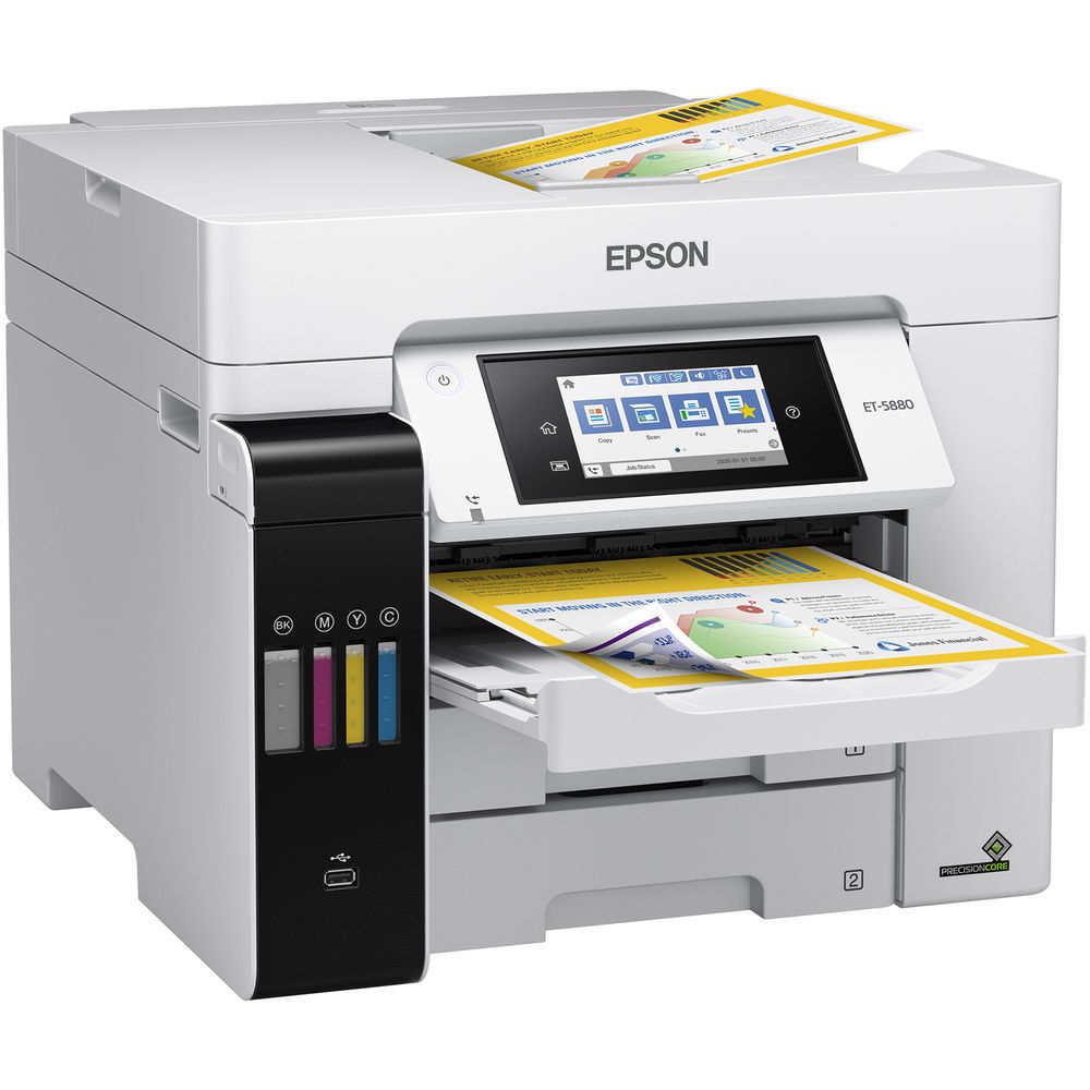 Epson EcoTank(R) Pro ET-5800 Wireless - White by Epson - Refurbished - Like New condition - CA$987.99