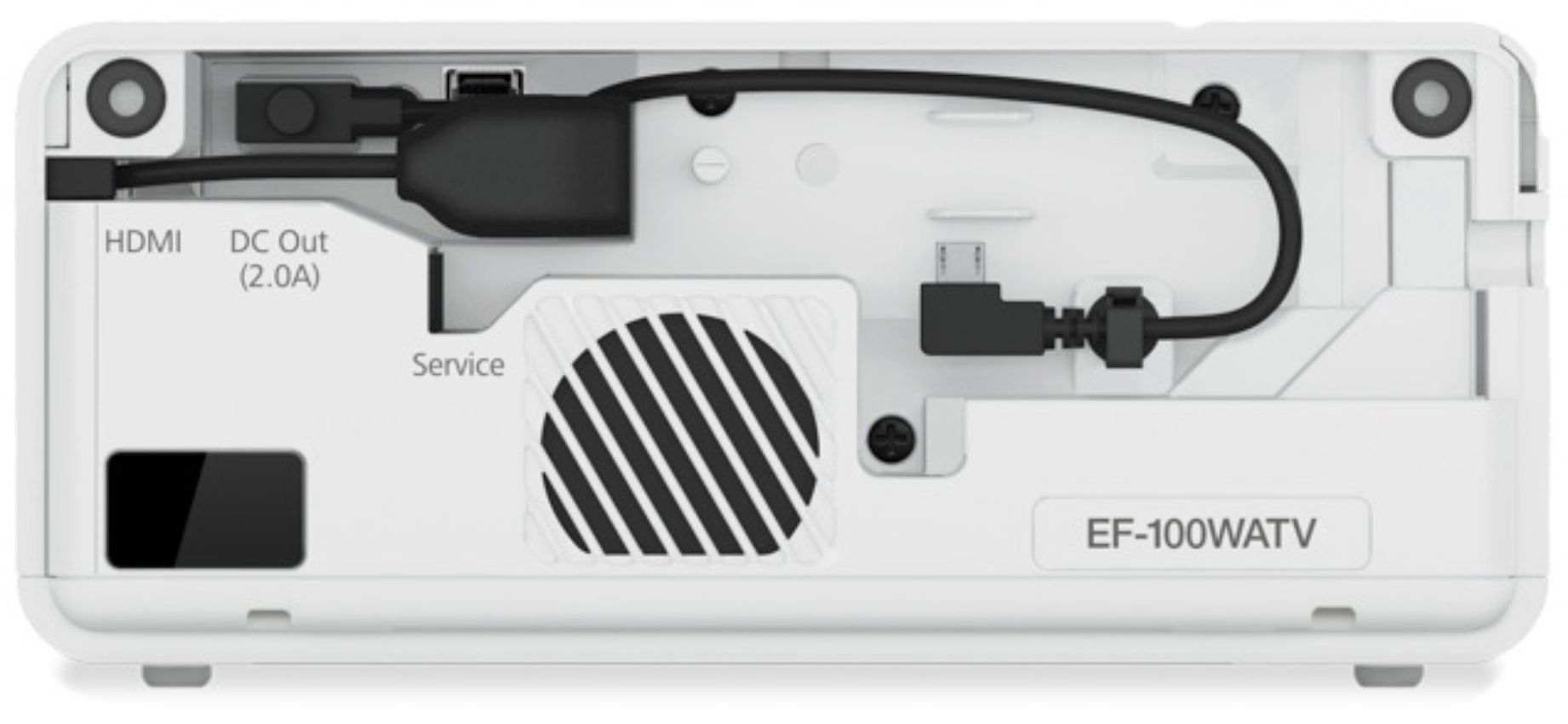 Epson EF-100 Mini-Laser Streaming Projector with Android TV - Classy White by Epson - Image 5