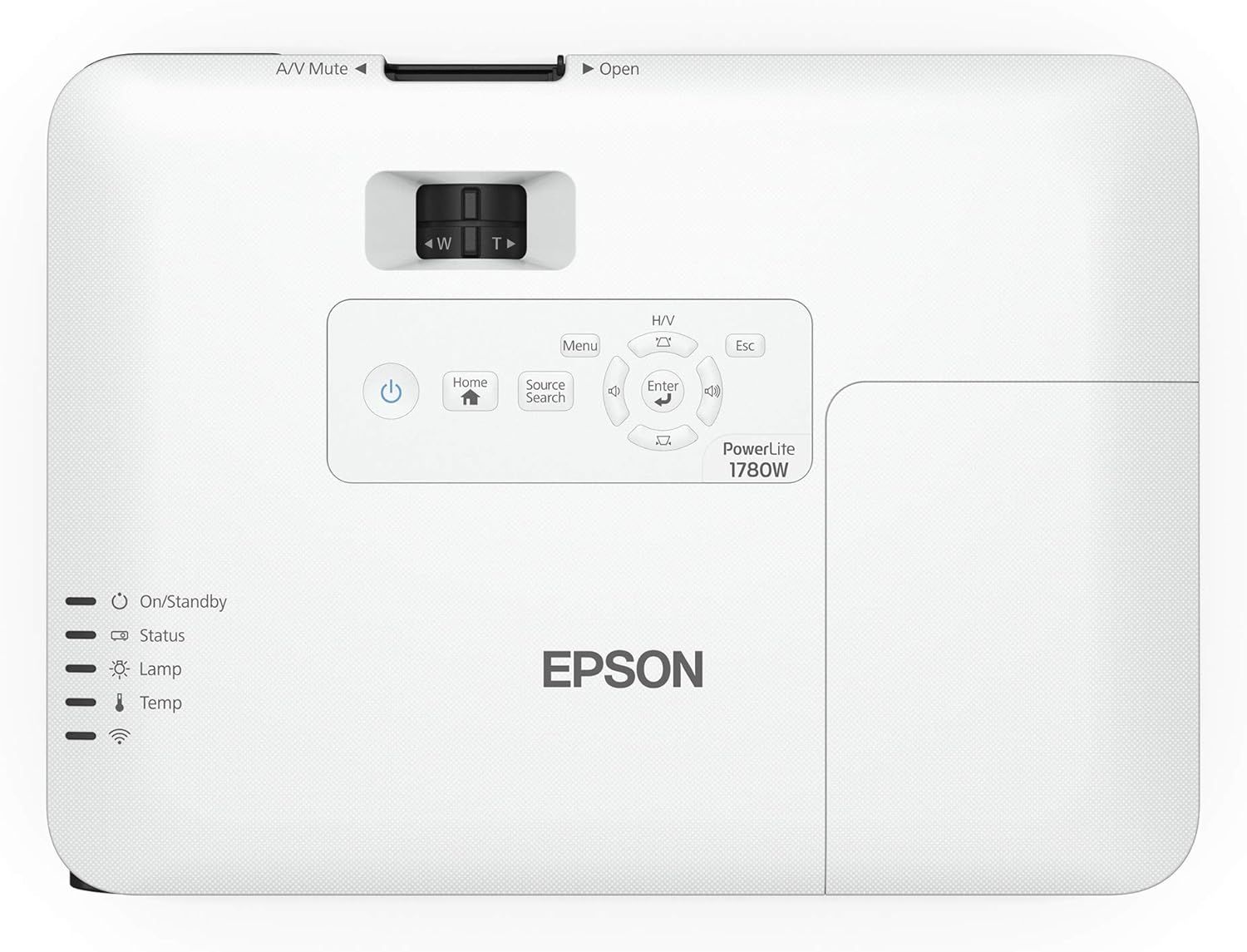 Epson PowerLite 1780W Wireless WXGA 3LCD Projector - White by Epson - Image 4