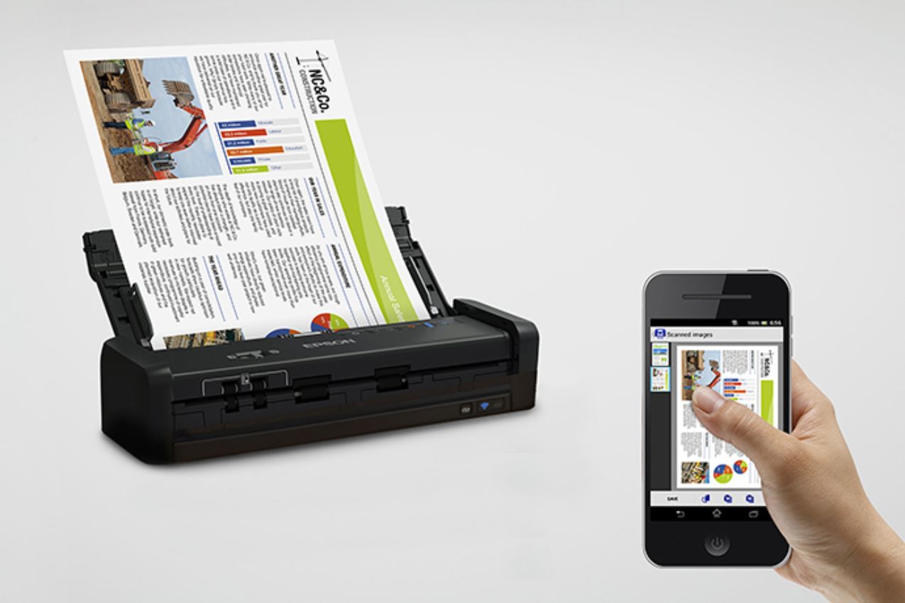 Epson WorkForce ES-300W Wireless Portable Duplex Document Scanner with ADF - Black by Epson - Image 5