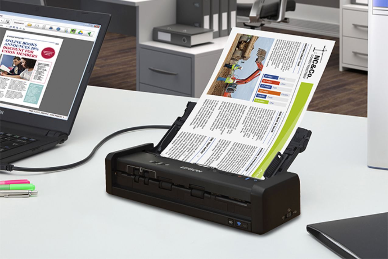 Epson WorkForce ES-300W Wireless Portable Duplex Document Scanner with ADF - Black by Epson - Image 6