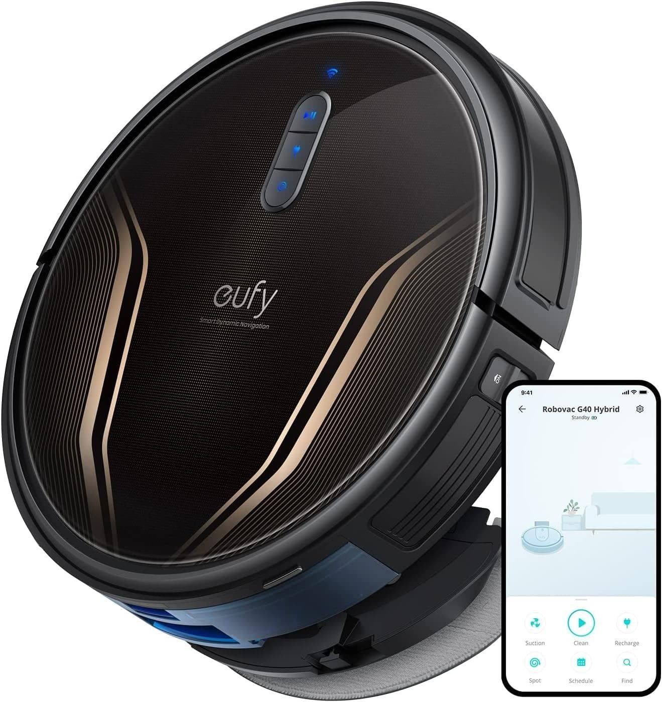 【新品・未使用】Eufy Clean G40＋ Refurbished eufy G40 Hybrid+ Robot Vacuum Self-Emptying Robot