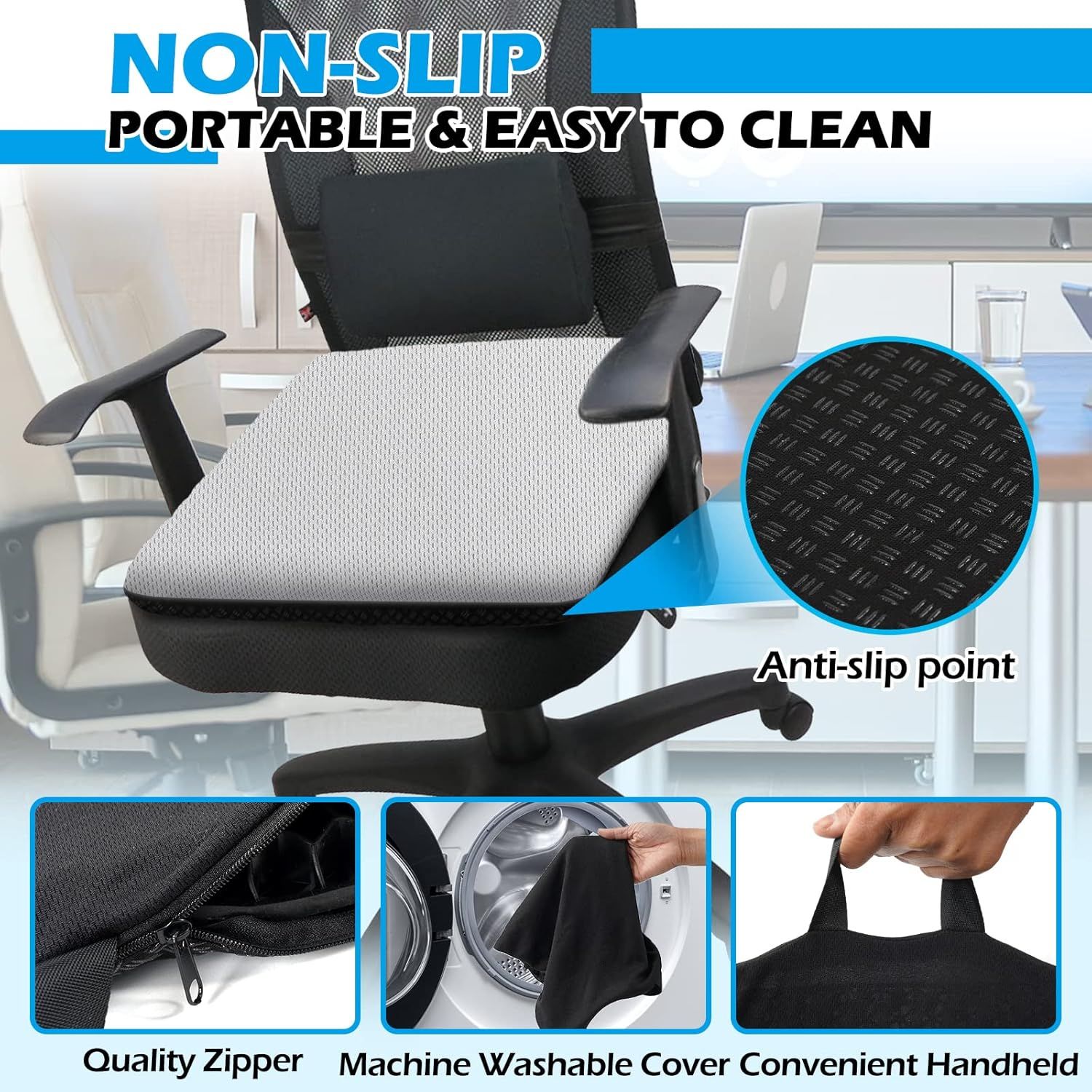 Evnoste Gel Seat Cushion (L) - Black by Evnoste - Image 3