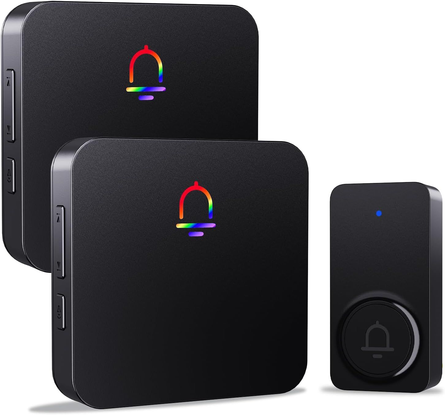 Fansitc Wireless Doorbells for Home with 2 Plug-In Receivers - Black by Fansitc - Refurbished - Very Good condition - US$26.88