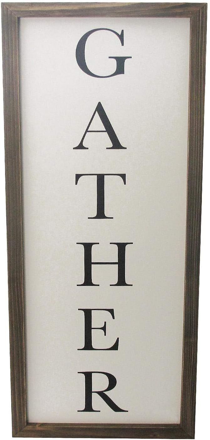 Farmhouse 36" Wall Sign (Gather) - Brown by Farmhouse - Refurbished - Brand New condition - US$26.37