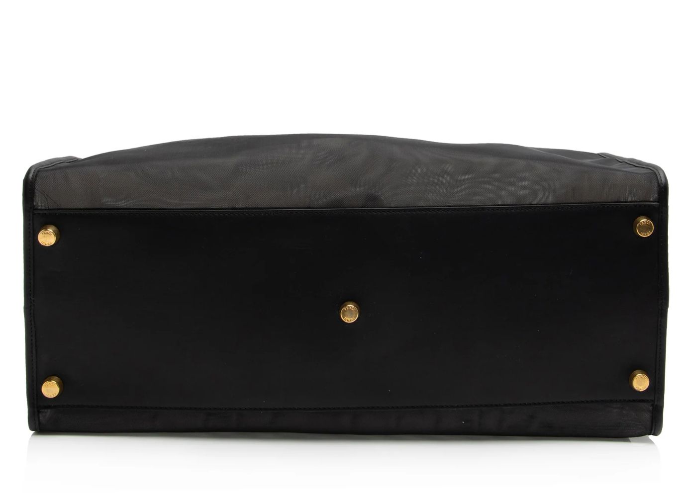 Fendi Mesh Karligraphy Duffle - Leather - Black by Fendi - Image 4