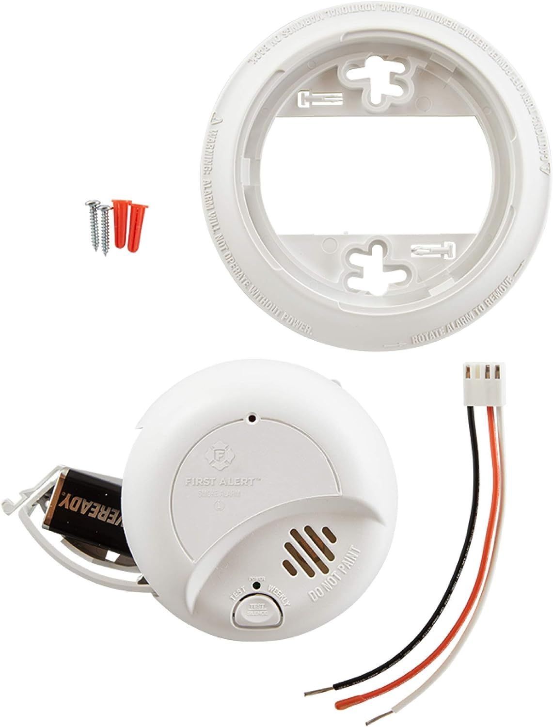First Alert Hardwired Smoke Alarm with Battery Backup (6 Pack) - White by First Alert - Image 3