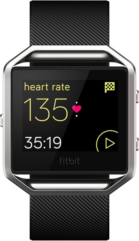 Fitbit Blaze Fitness Watch - Silver Stainless Steel Case with Black Elastomer Elastomer - Small Size by Fitbit - Refurbished - Very Good condition - Image 2