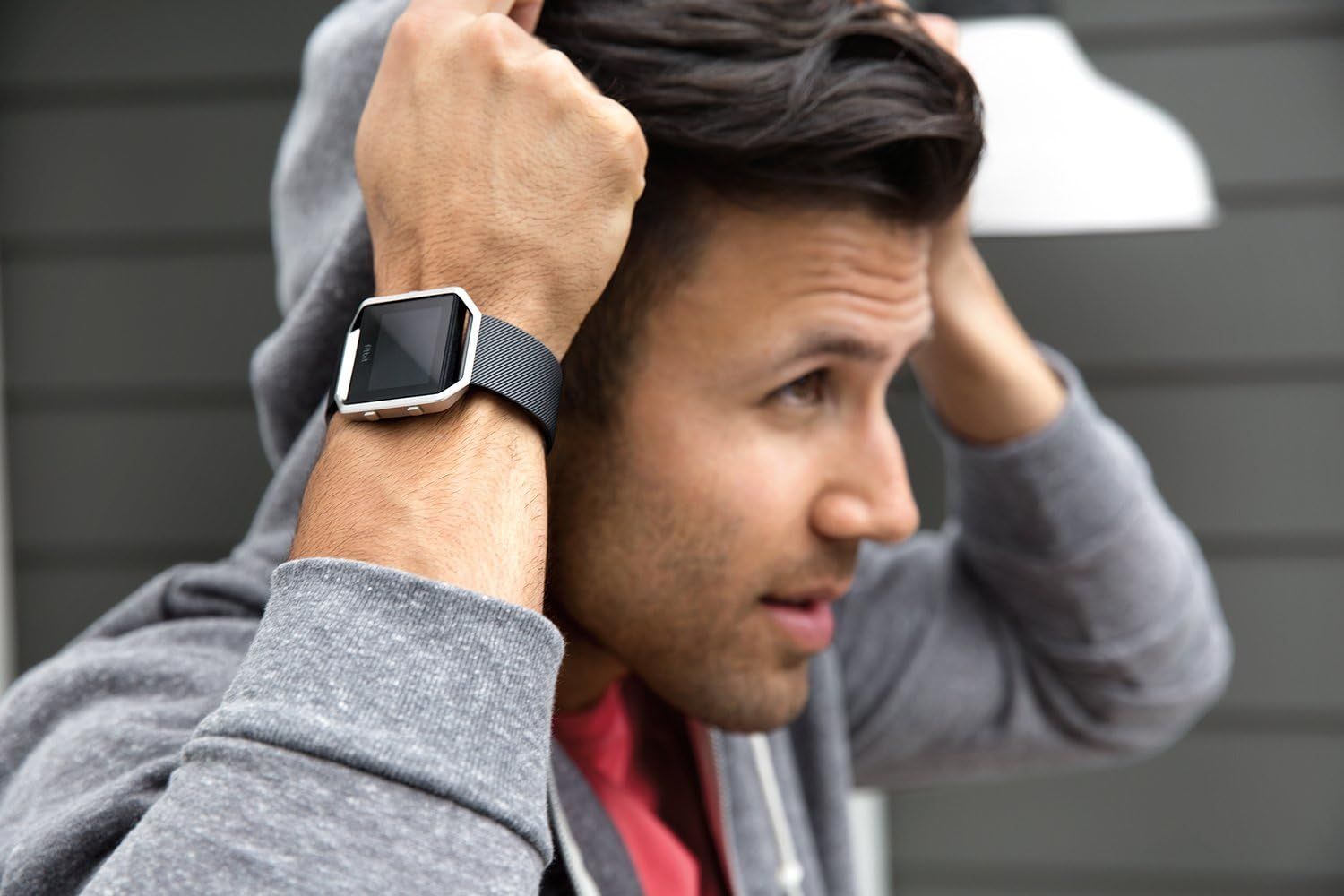Fitbit Blaze Fitness Watch - Silver Stainless Steel Case with Black Elastomer Elastomer - Small Size by Fitbit - Refurbished - Very Good condition - Image 4