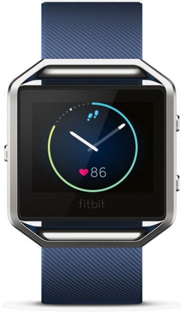 Fitbit Blaze Fitness Watch - Silver Stainless Steel Case with Blue Elastomer Elastomer - Small Size by Fitbit - Refurbished - Very Good condition - Image 2