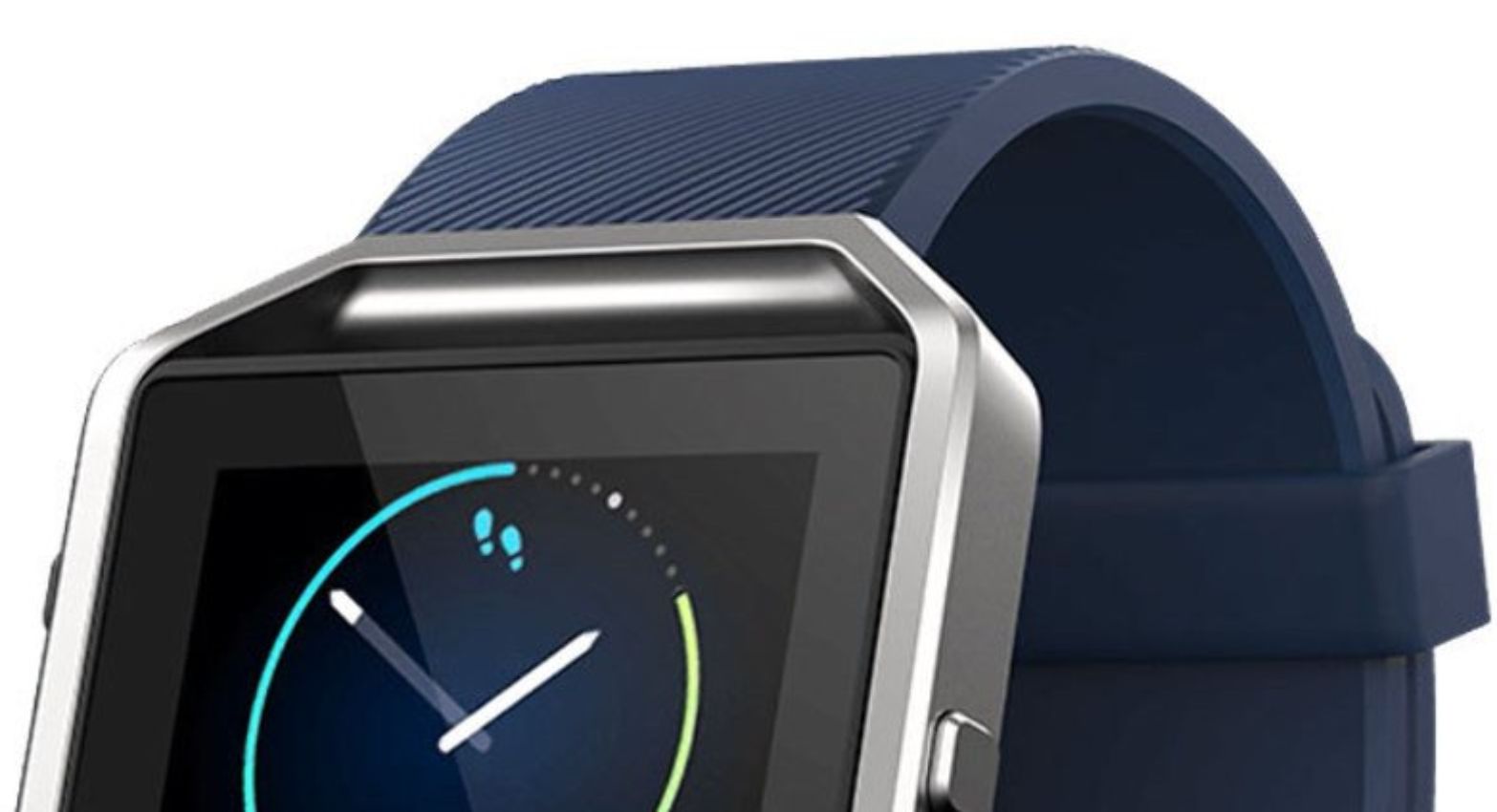 Fitbit Blaze Fitness Watch - Silver Stainless Steel Case with Blue Elastomer Elastomer - Small Size by Fitbit - Refurbished - Very Good condition - Image 3