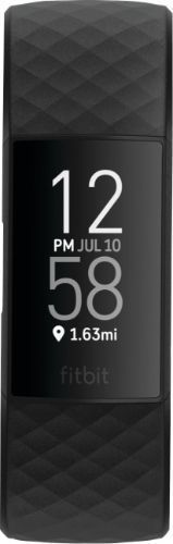 Fitbit Charge 4 Advanced Fitness Tracker - 35mm - Black Plastic Case with Black Elastomer Classic Band - Large Size by Fitbit - Refurbished - Very Good condition - US$100.49