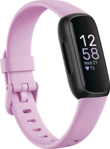 Fitbit Inspire 3 Health and Fitness Tracker - 36mm - Black Plastic Resin Case with Midnight Zen Silicone Silicone Band - Small Size by Fitbit - Refurbished - Very Good condition - Image 3