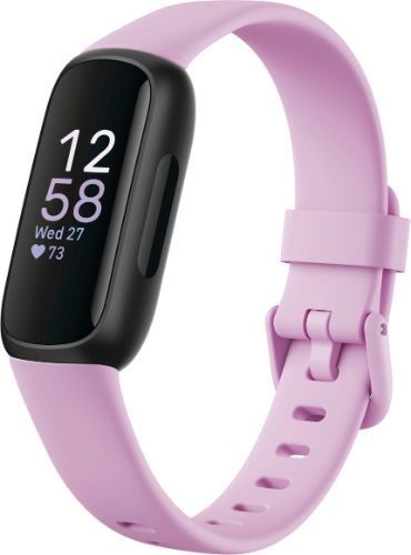 Fitbit Inspire 3 Health and Fitness Tracker - 36mm - Black Plastic Resin Case with Midnight Zen Silicone Silicone Band - Small Size by Fitbit - Refurbished - Very Good condition - Image 4