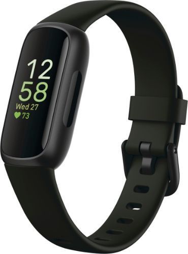 Fitbit Inspire 3 Health and Fitness Tracker - 36mm - Black Plastic Resin Case with Midnight Zen Silicone Silicone Band - Small Size by Fitbit - Refurbished - Like New condition - Image 3