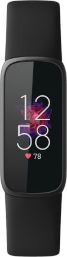 Fitbit Luxe Fitness + Wellness Tracker - 20mm - Graphite Stainless Steel Case with Black Silicone Classic Band - Small Size by Fitbit - Refurbished - Very Good condition - US$97.49