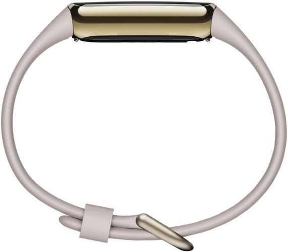 Fitbit Luxe Fitness + Wellness Tracker - 20mm - Soft Gold Stainless Steel Case with Lunar White Silicone Classic Band - Small Size by Fitbit - Refurbished - Very Good condition - Image 3