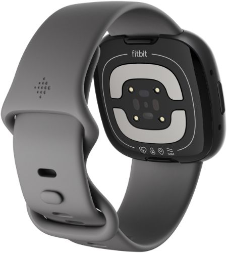 Fitbit Sense 2 Health and Fitness Smartwatch - 40mm - Graphite Aluminum Case with Shadow Grey Silicone Silicone Band by Fitbit - Refurbished - Like New condition - Image 4