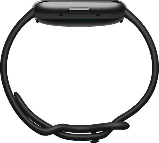 Fitbit Versa 4 Health and Fitness Smartwatch - 40mm - Graphite Aluminum Case with Black Elastomer Classic Band by Fitbit - Refurbished - Like New condition - Image 3