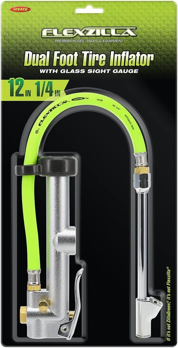 Flexzilla AL2051FZ Dual Foot Tire Inflator - Green by Flexzilla - Image 2