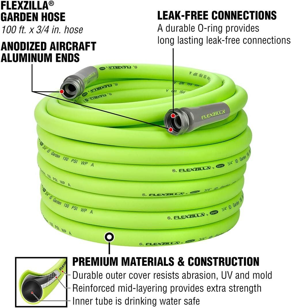 Flexzilla HFZG6100YW-E Garden Hose - Green by Flexzilla - Image 2