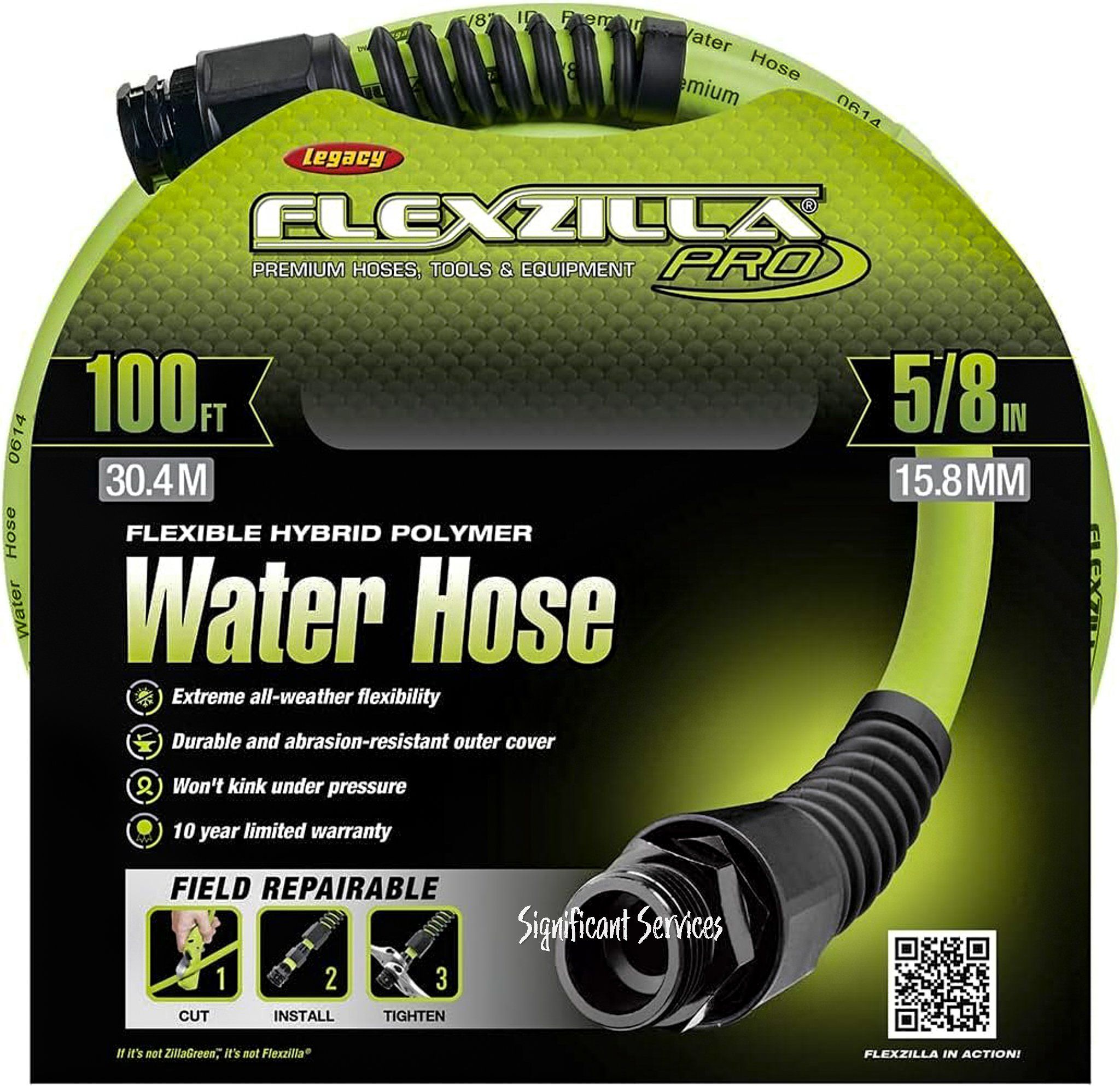 Flexzilla HFZWP5100-E Pro Water Hose - Green by Flexzilla - Image 2