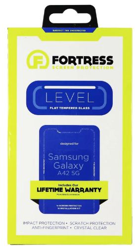 Fortress Flat Tempered Glass Screen Protector for Galaxy A42 (5G) - Clear by Fortress - Refurbished - Brand New condition - US$8.78