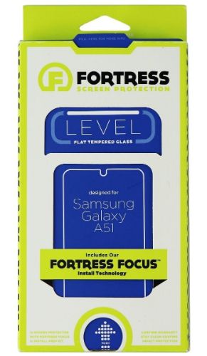 Fortress Flat Tempered Glass Screen Protector for Samsung Galaxy A51 - Clear by Fortress - Refurbished - Brand New condition - US$8.78