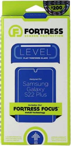 Fortress LEVEL Flat Tempered Glass Screen Protector for Galaxy S22+ - Clear by Fortress - Refurbished - Brand New condition - Image 2
