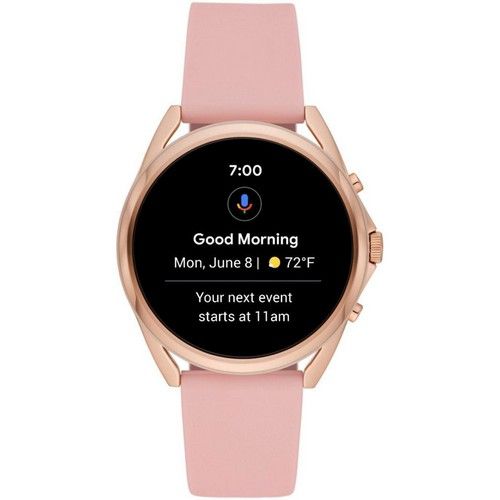 Fossil Gen 5 Smartwatch - 8GB - Blush Silicone/ Stainless Rose Gold Case by Fossil - Image 3