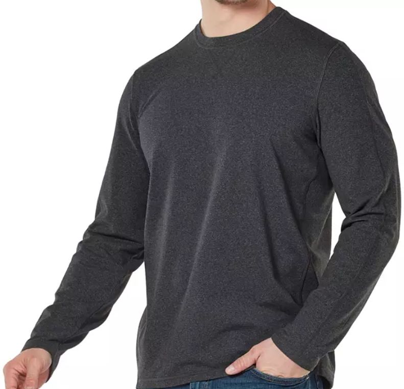 Free Country Men's Brushed Crew Neck T-Shirt L - Charcoal by Free Country - Refurbished - Brand New condition - US$50.98