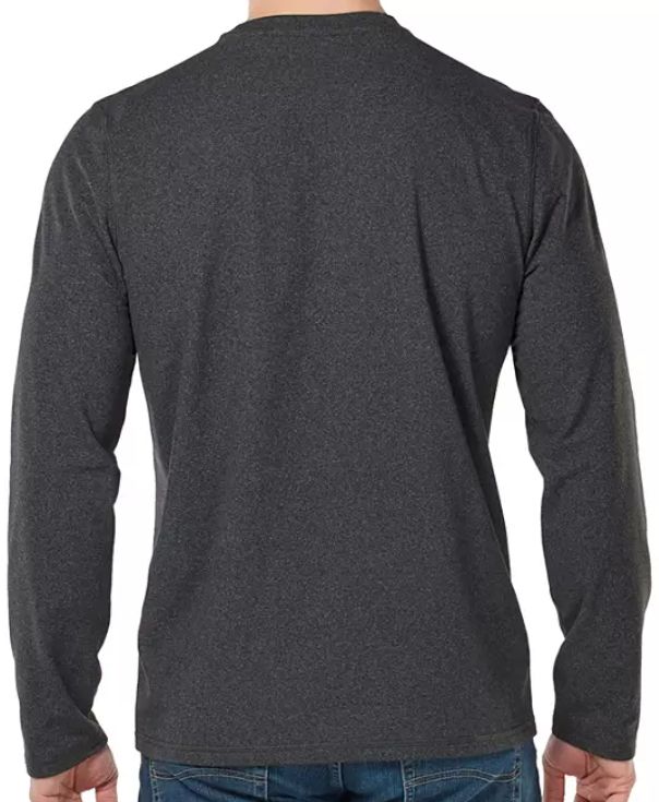Free Country Men's Brushed Crew Neck T-Shirt L - Charcoal by Free Country - Image 2