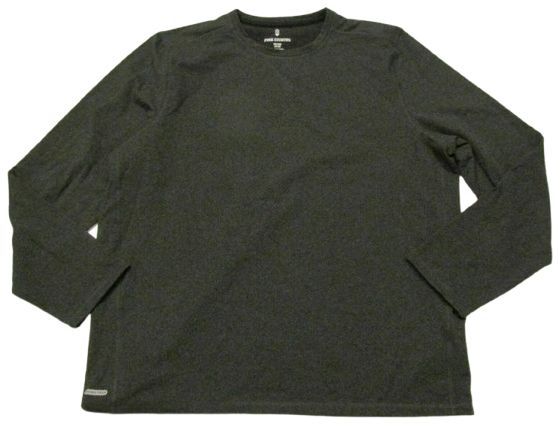 Free Country Men's Brushed Crew Neck T-Shirt L - Charcoal by Free Country - Image 3