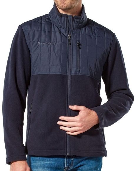 Free Country Men's Overlay Fleece Jacket XXL - Dark Navy by Free Country - Refurbished - Brand New condition - US$61.48