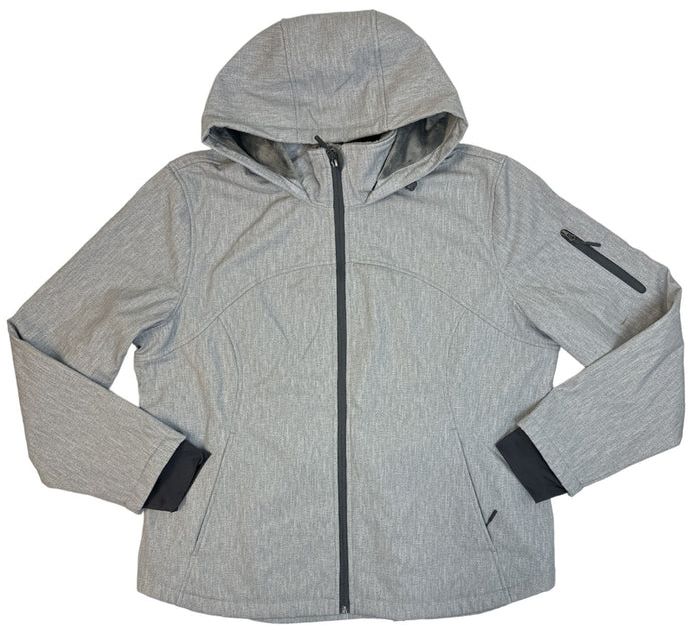 Free Country Super Softshell Women's Hooded Jacket XL - Cool Silver by Free Country - Refurbished - Brand New condition - US$91.48