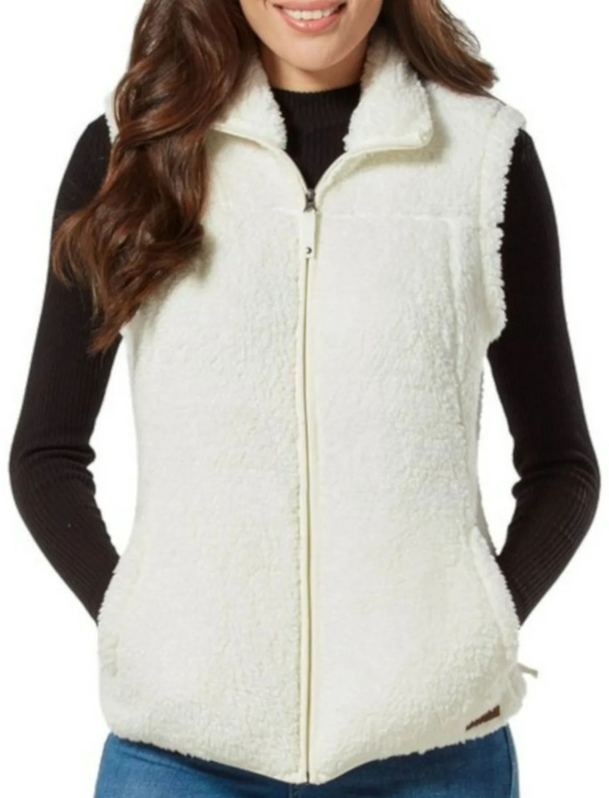 Free Country Women's Plush Vest L - Cream by Free Country - Refurbished - Brand New condition - US$23.98