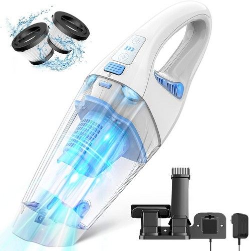 Fuoayoc H11 Handheld Vacuum Cordless Mini Car Hand Held Vacuum - White by Fuoayoc - Refurbished - Very Good condition - US$40.34
