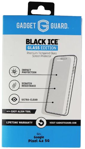 Gadget Gaurd Black Ice Glass Screen Protector with Align Tool for Google Pixel 4a (5G) - Clear by Gadget Gaurd - Refurbished - Brand New condition - US$8.78