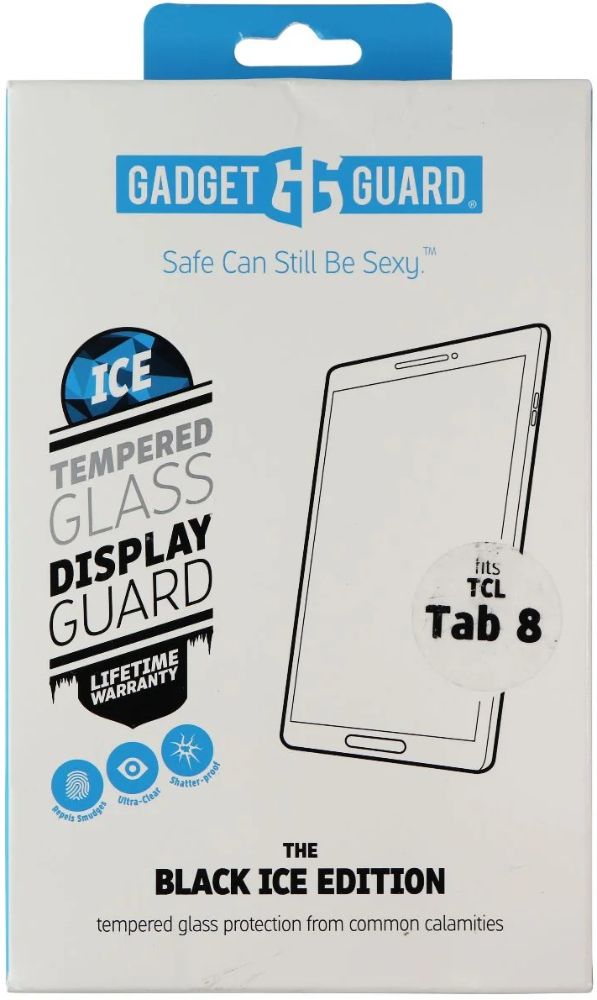 Gadget Guard Black Ice Edition Tempered Glass Screen Protector for TCL Tab 8 - Clear by Gadget Guard - Refurbished - Brand New condition - US$8.78