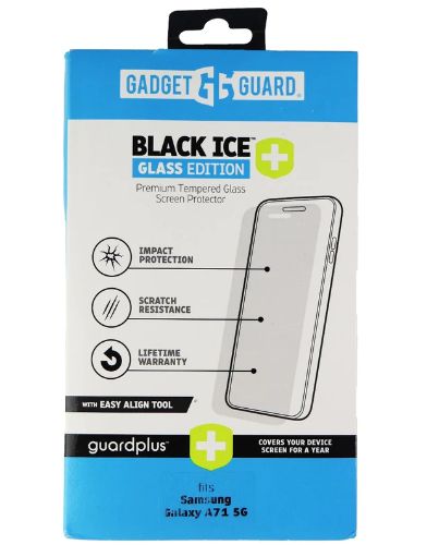 Gadget Guard Black Ice Glass Edition Screen Protector for Galaxy A71 (5G) - Clear by Gadget Guard - Refurbished - Brand New condition - US$8.78