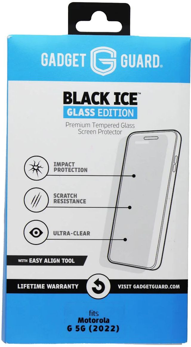 Gadget Guard Black Ice Glass Edition Screen Protector for Motorola Moto G 5G - Clear by Gadget Guard - Refurbished - Brand New condition - US$8.78